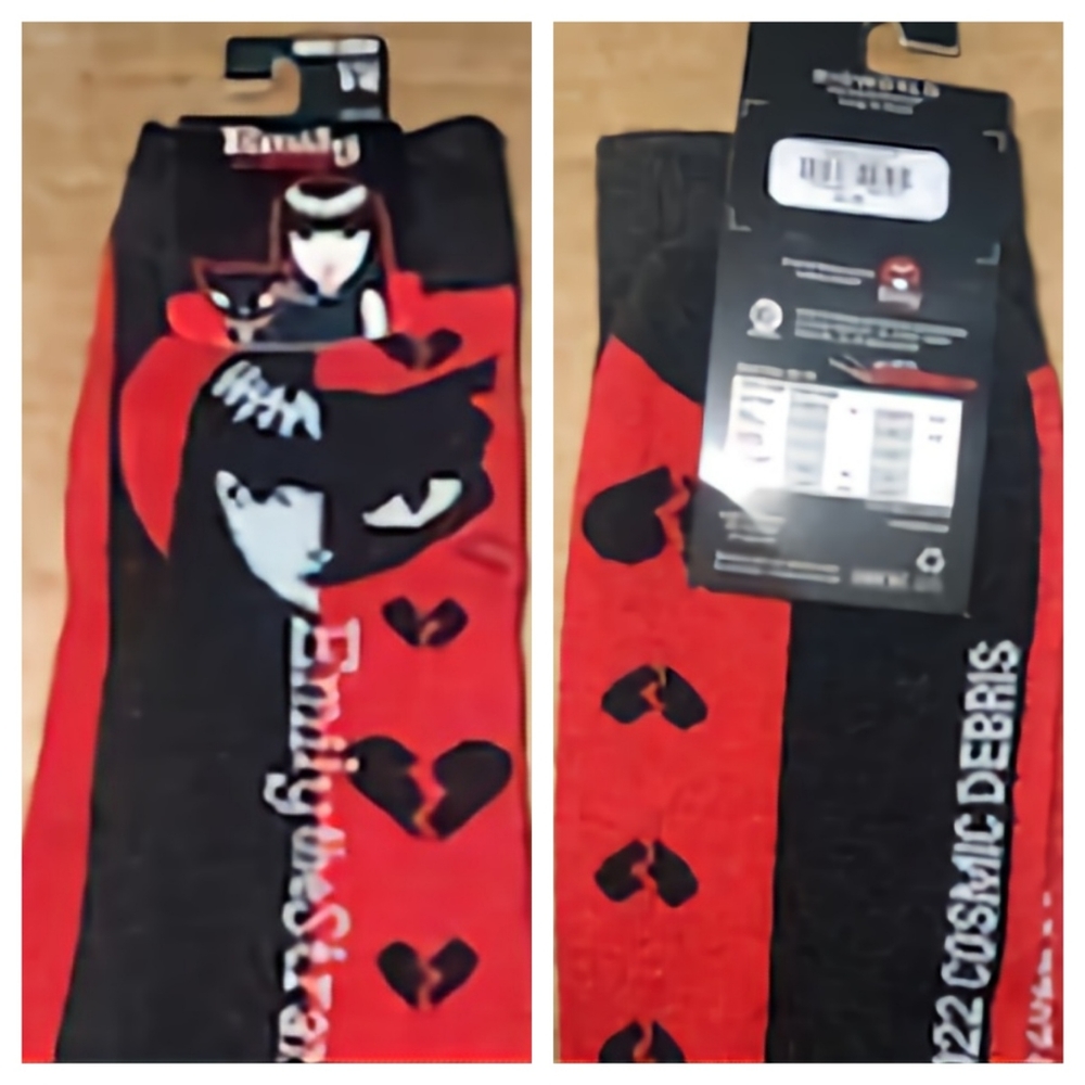 NWT Emily The Strange Socks.